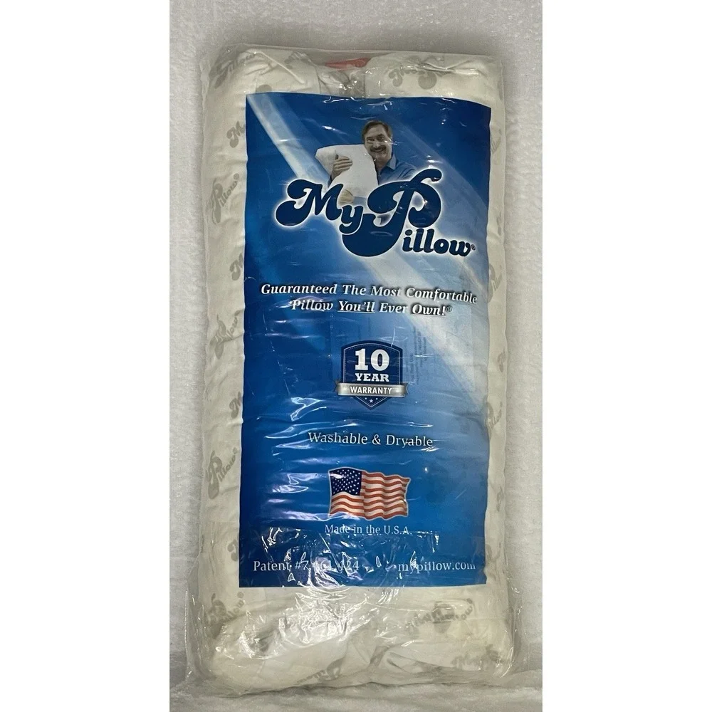 NEW My Pillow Classic Premium S/Q White Original Standard Queen Washable Dryable